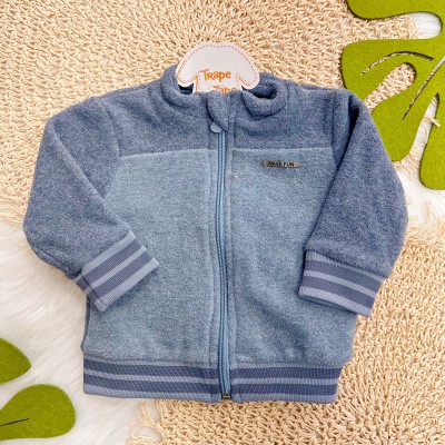 Conj. Jaqueta e Calça em Fleece - Azul Jeans
